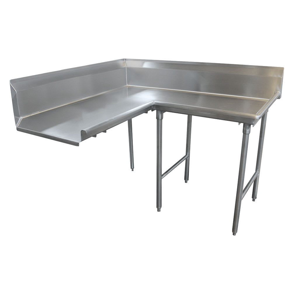 009-DTCK30120R 119" L Shaped Dish Table - Left to Right