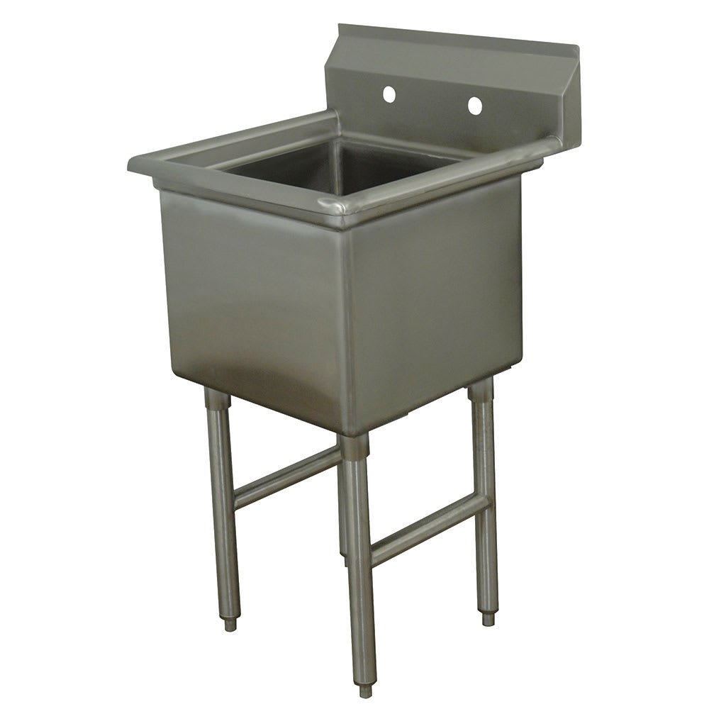 009-FC11818X 23" 1 Compartment Sink w/ 18"L x 18"W Bowl, 14" Deep