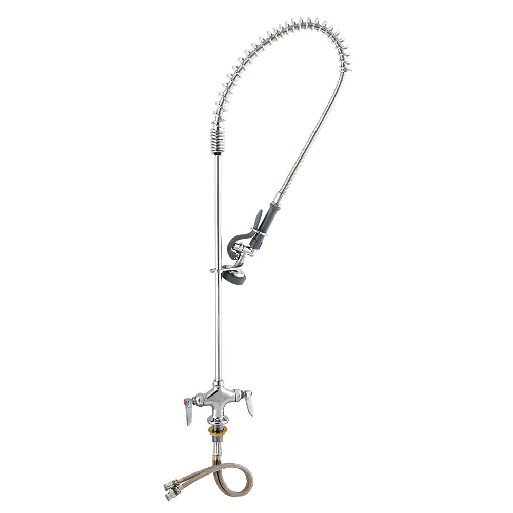 009-K115 42"H Deck Mount Pre Rinse Faucet - 1 21/50 GPM, Base with Nozzle