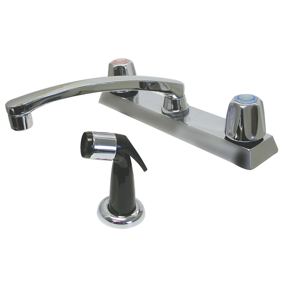 009-K58 Deck Mount Faucet - 8" Swing Spout Faucet, 8" Centers, Lead Free