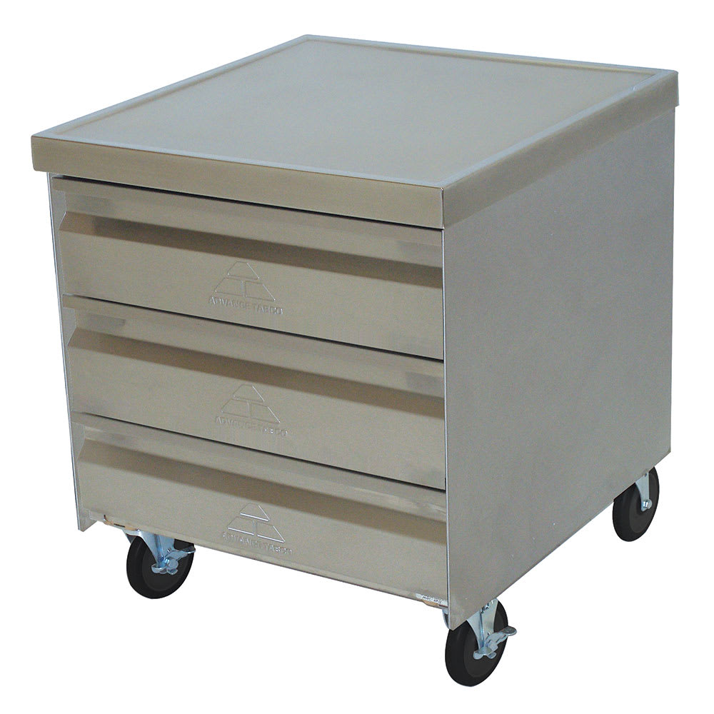 009-MDC42015 Mobile Cabinet - (4) 20x15" Drawers, Stainless Top
