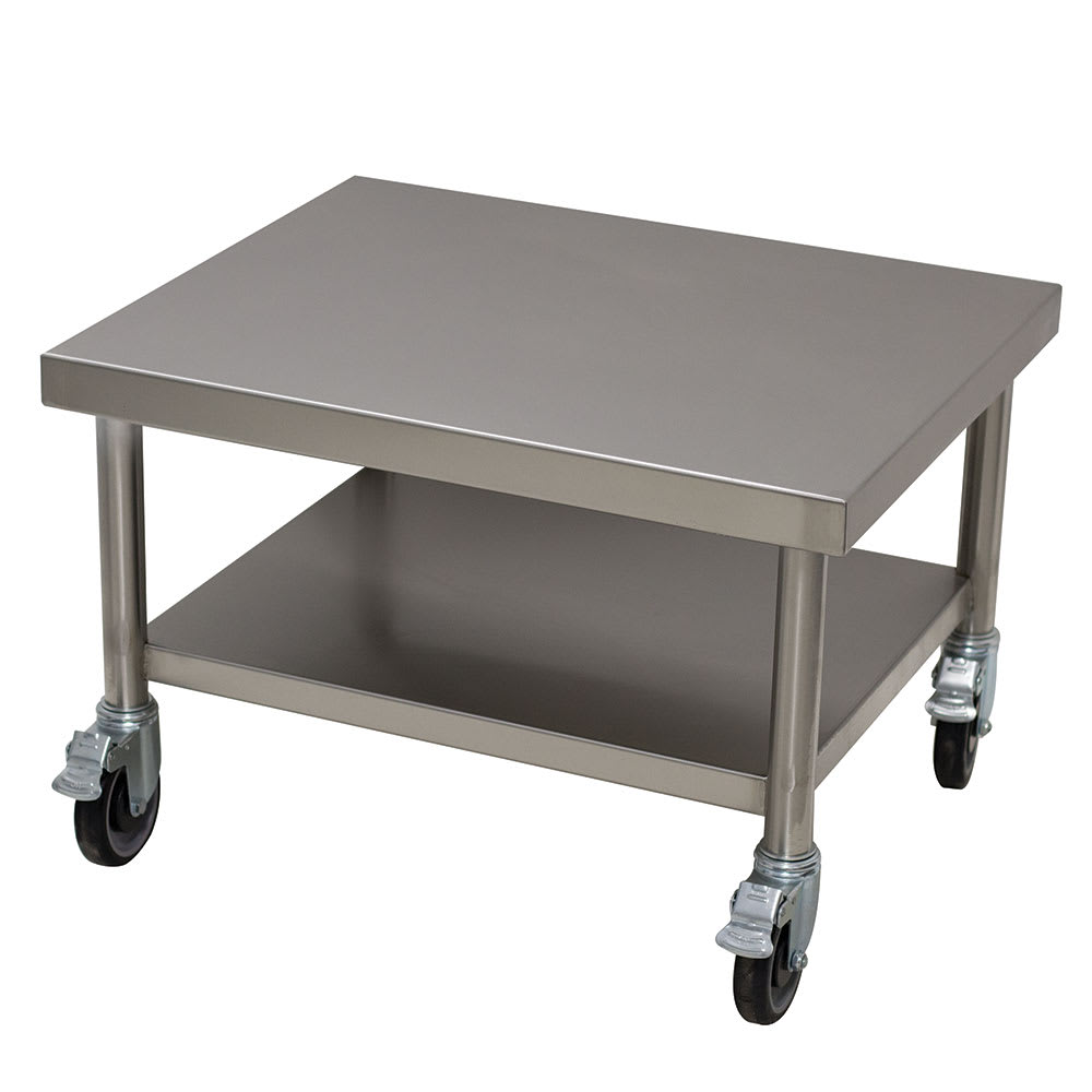 Advance Tabco MT-SS-250C 25" x 30" Mobile Equipment Stand w/ Undershelf, Stainless