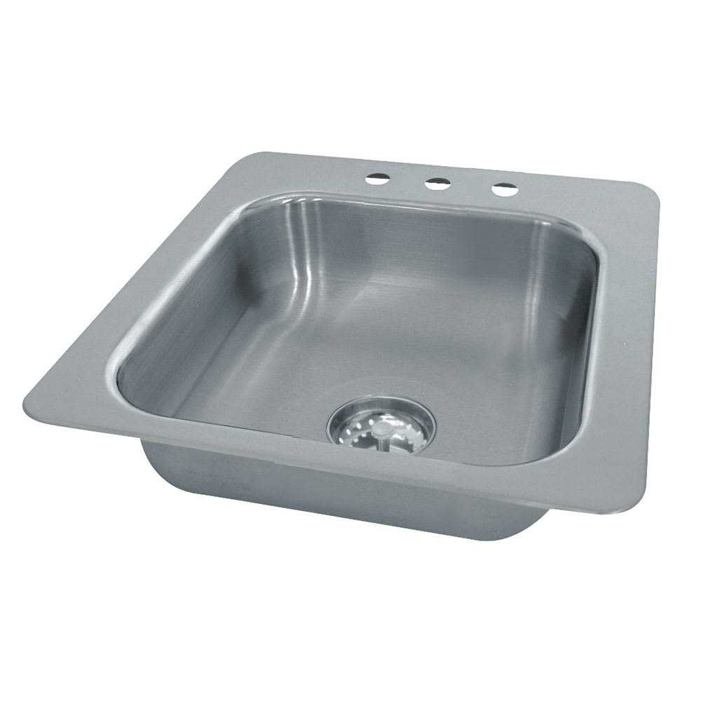 009-SS1171510 (1) Compartment Drop-in Sink - 14" x 10", Drain Included