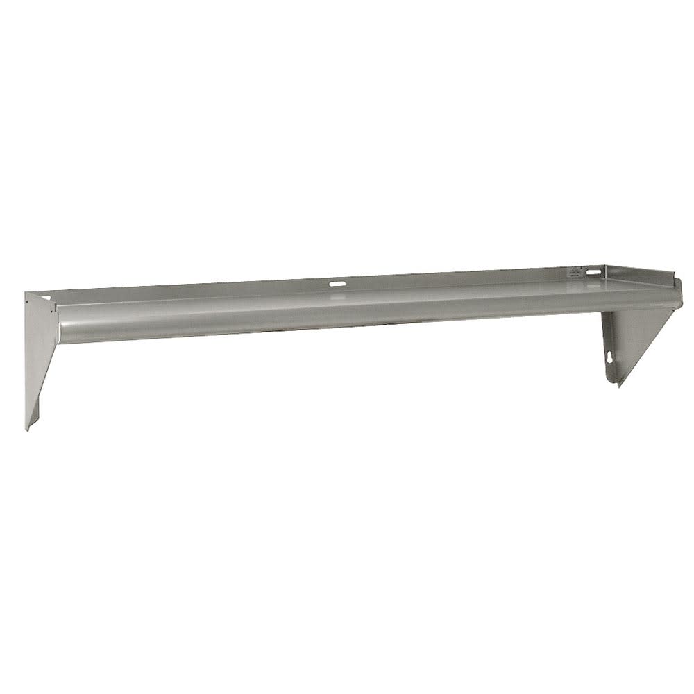 Advance Tabco WS-KD-36 Solid Wall Mounted Shelf, 36"W x 11 1/8"D, Stainless