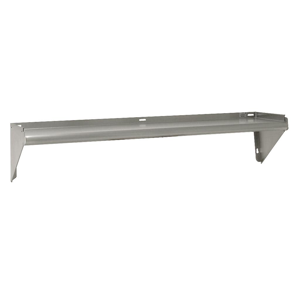 009-WSKD60X Solid Wall Mounted Shelf, 60"W x 11 1/8"D, Stainless