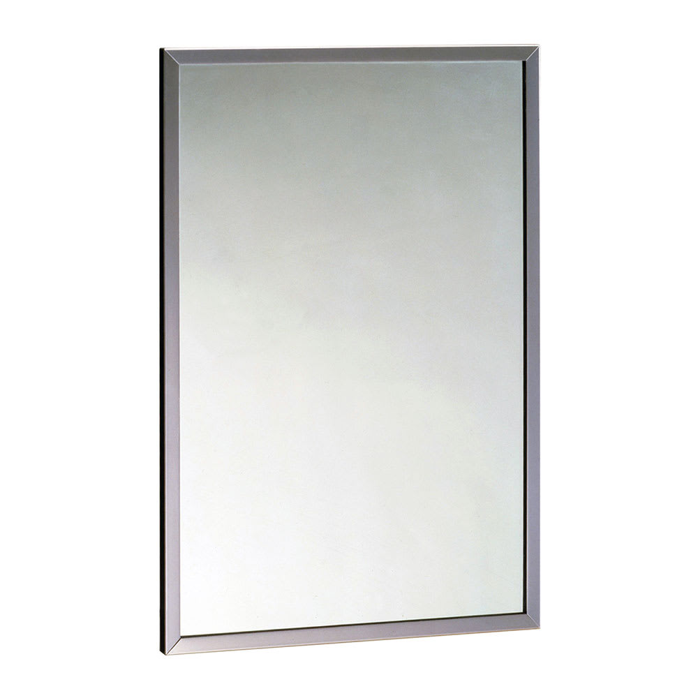 016-B1652430 Channel-Frame Mirror, 24" X 30", 430 Stainless