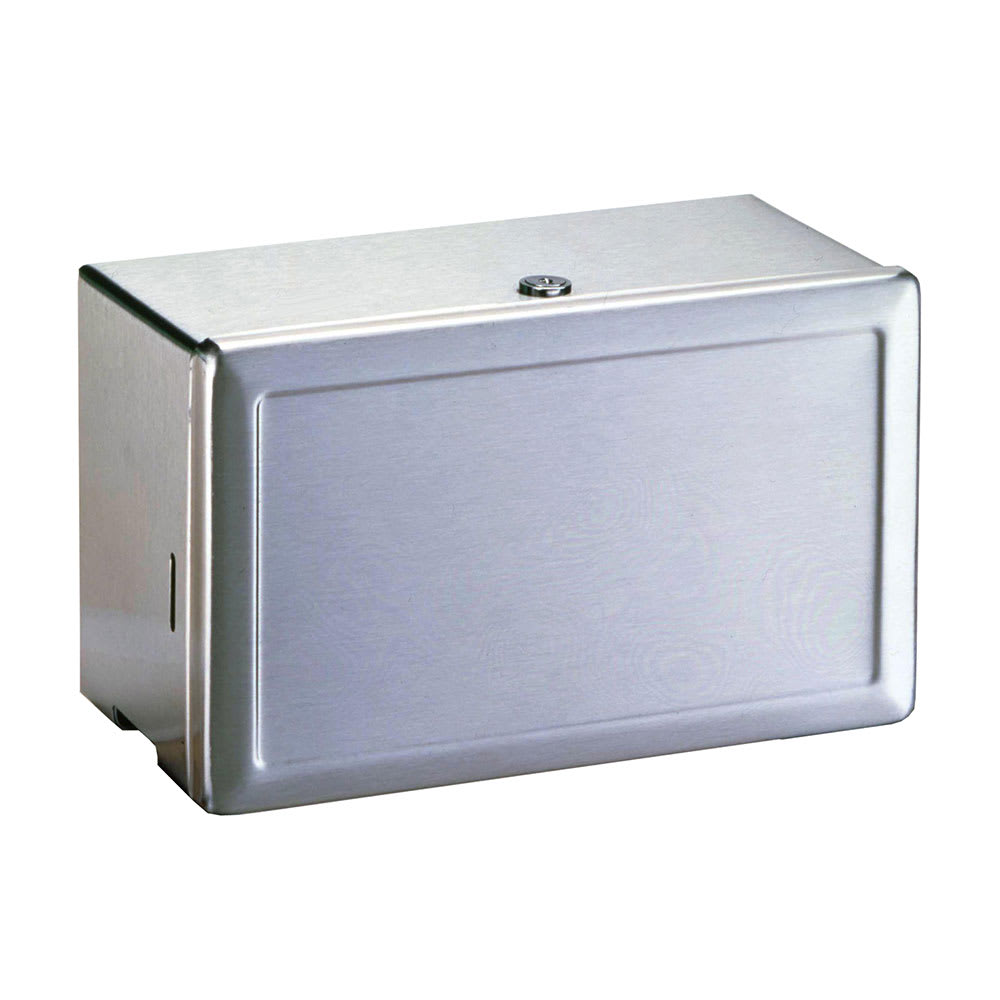 Bobrick B-263 Surface Mount Paper Towel Dispenser w/ 400 Singlefold Capacity, Stainless