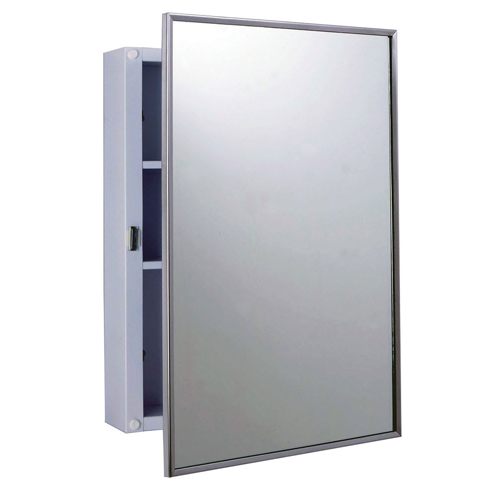 016-B297 Surface Mounted Medicine Cabinet, White Enamel Exterior