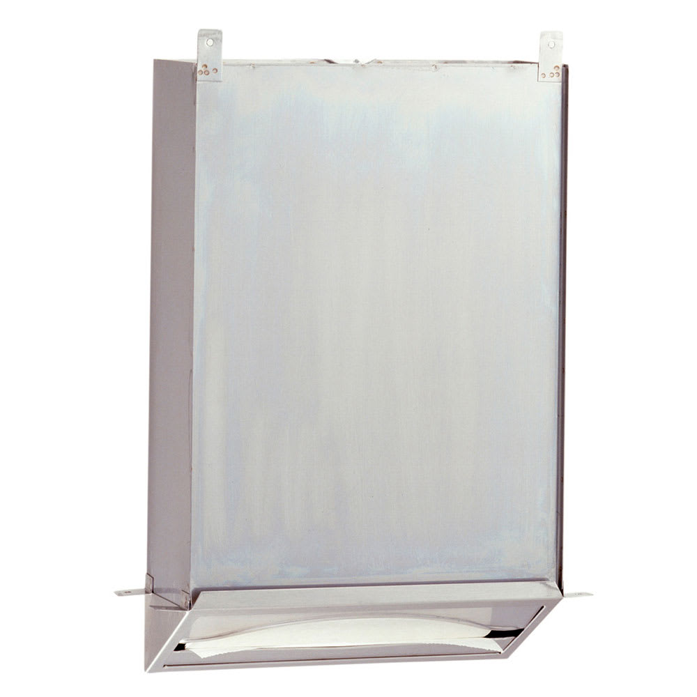 016-B318 Recessed Paper Towel Dispenser w/ 600 C Fold Capacity, Stainless