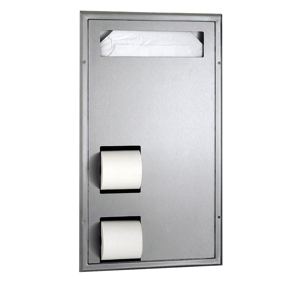 016-B3471 Classic Series Seat Cover & Toilet Tissue Dispenser with Grab Bar Clearance