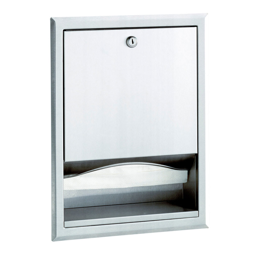 016-B359 Recessed Paper Towel Dispenser w/ 350 C Fold Capacity, Stainless