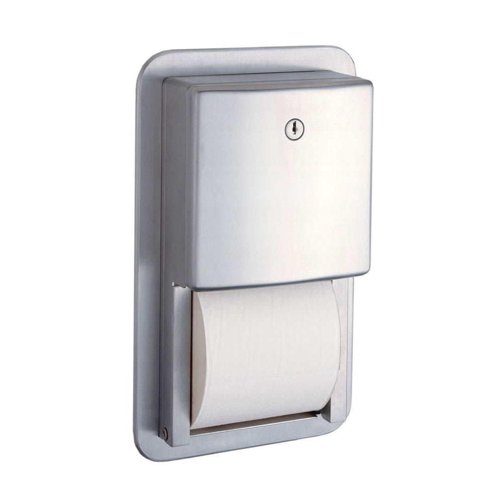 Bobrick B4388 Contura Series Recessed Mult-Roll Toilet Tissue Dispenser