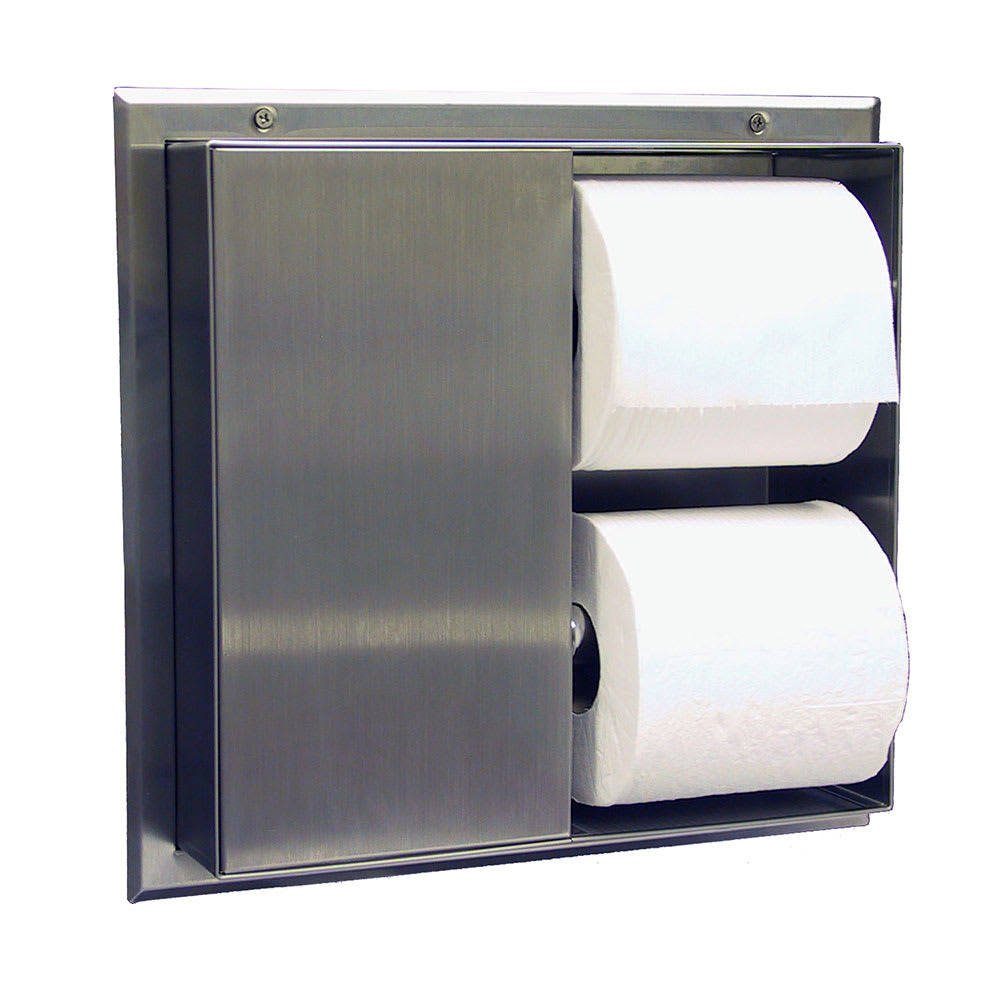 Bobrick B-386 Partition Mounted Multi Roll Toilet Tissue Dispenser
