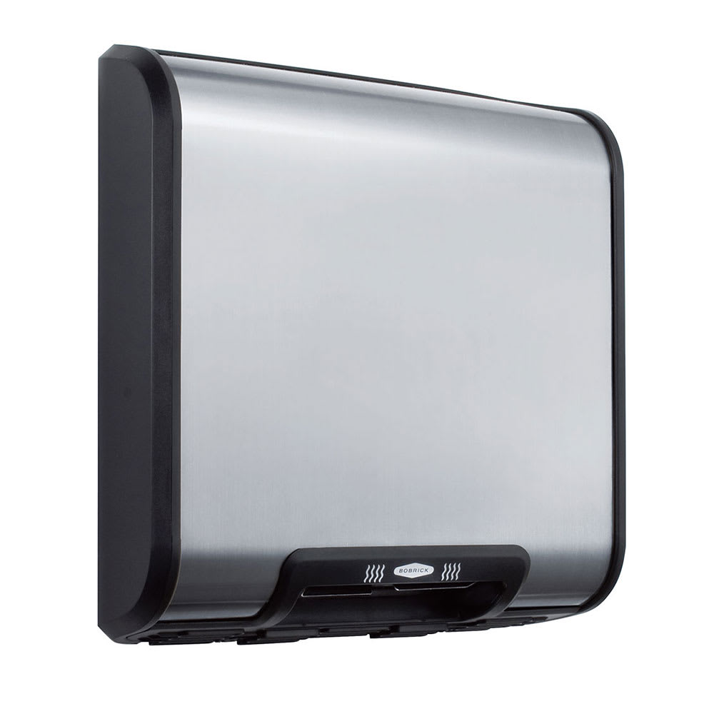 Bobrick B-7128 Surface Mounted ADA Hand Dryer w/ 25 Second Dry Time - Stainless Steel, 230v/1ph