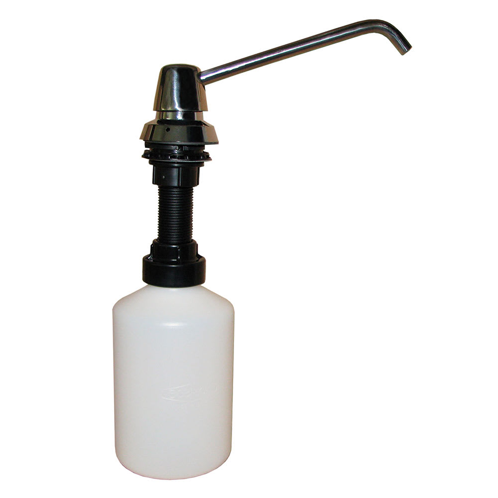 016-B82216 Counter Mounted Soap Dispenser, 6" Spout for Counters Up To 1" Thick