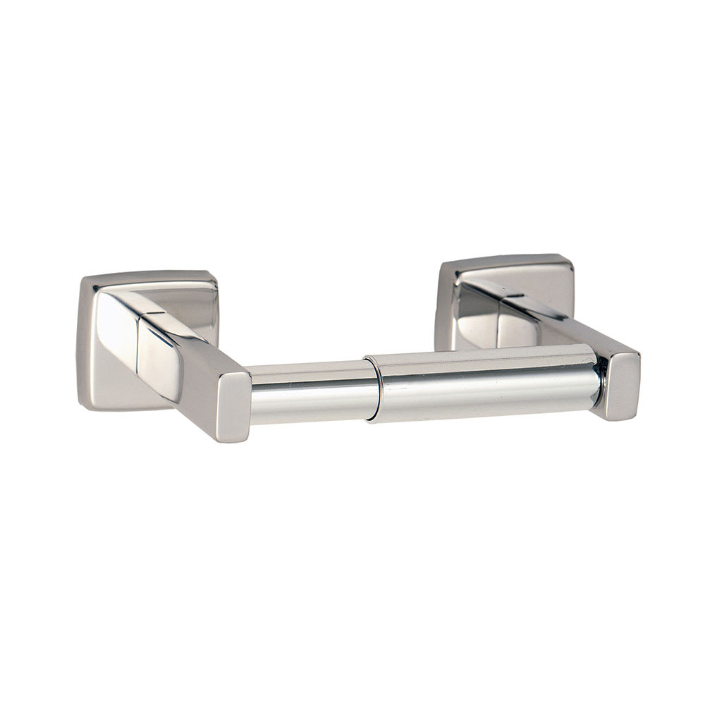 016-B685 Surface Mount Open Spindle Toilet Tissue Dispenser, 1 Roll, Polished Stainless