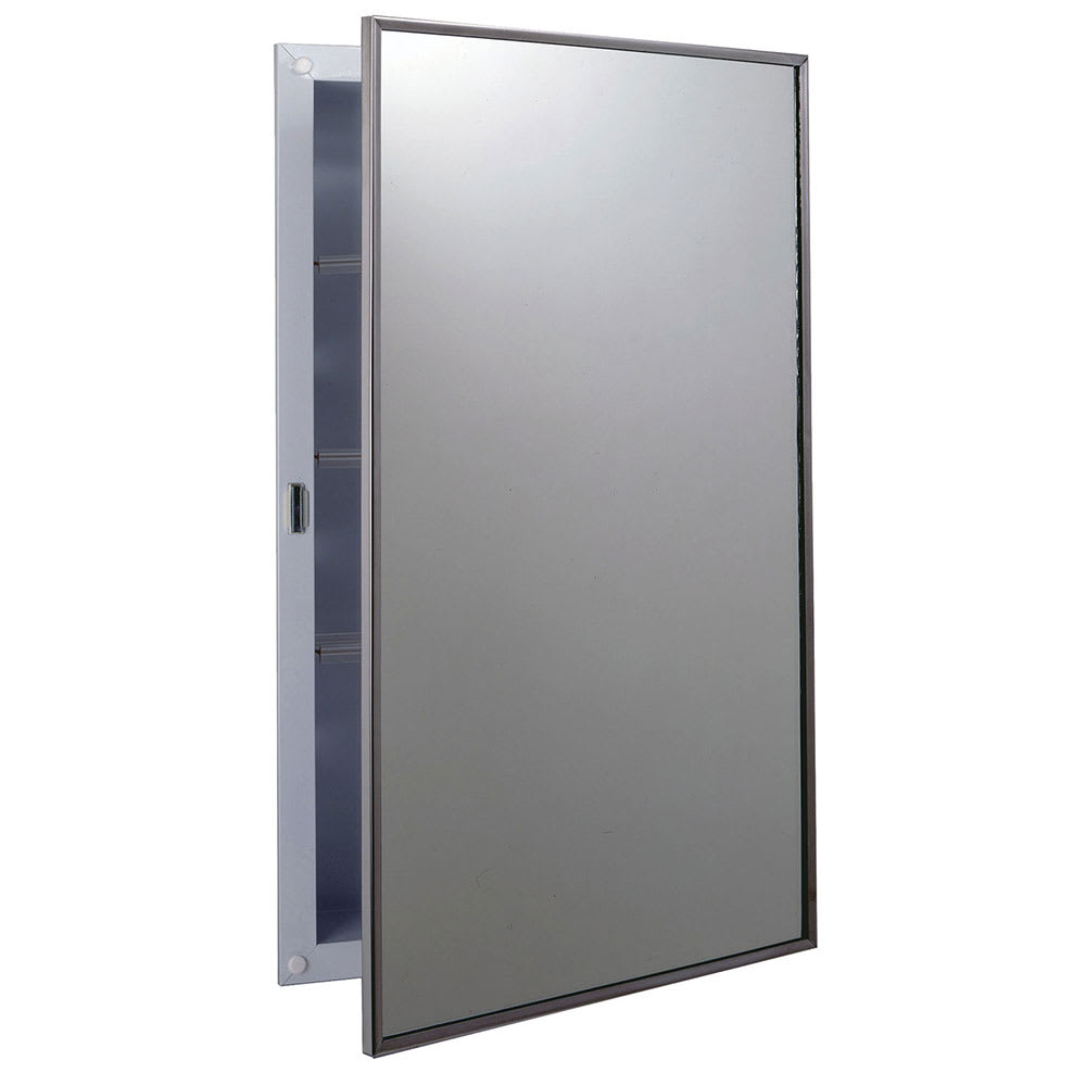 016-B397 Recessed Medicine Cabinet, White Enamel Exterior