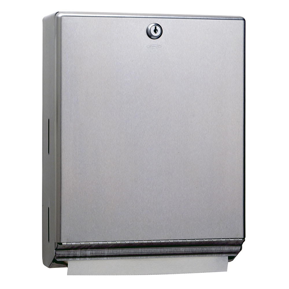 Bobrick B-262 Surface Mount Paper Towel Dispenser w/ 400 C Fold Capacity, Stainless