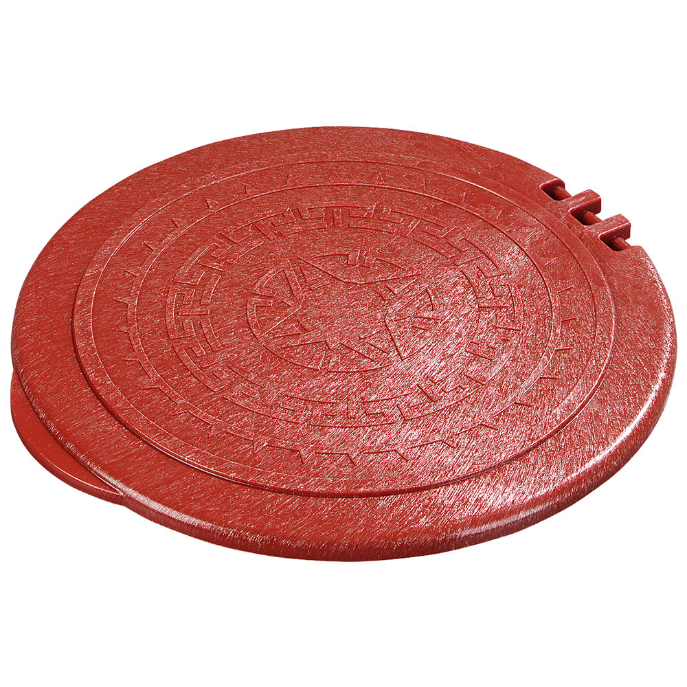 028-070029 7" Tortilla Server Hinged Lid - Terra Cotta