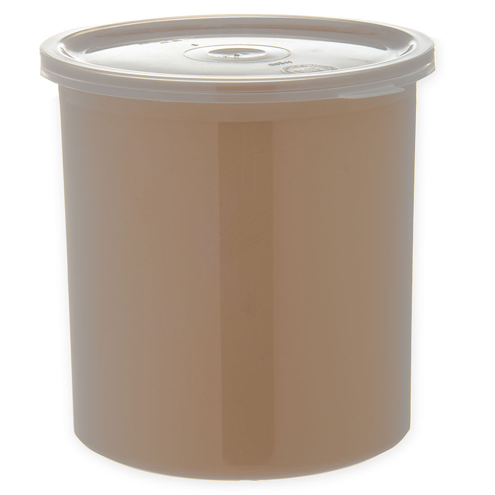 028-030106 1 1/5 qt Classic Crock - SnapOn Lid, Beige