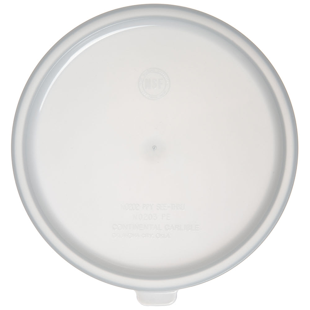 028-020302 Lid for 2 & 3 1/2 qt Containers - Polyethylene, White