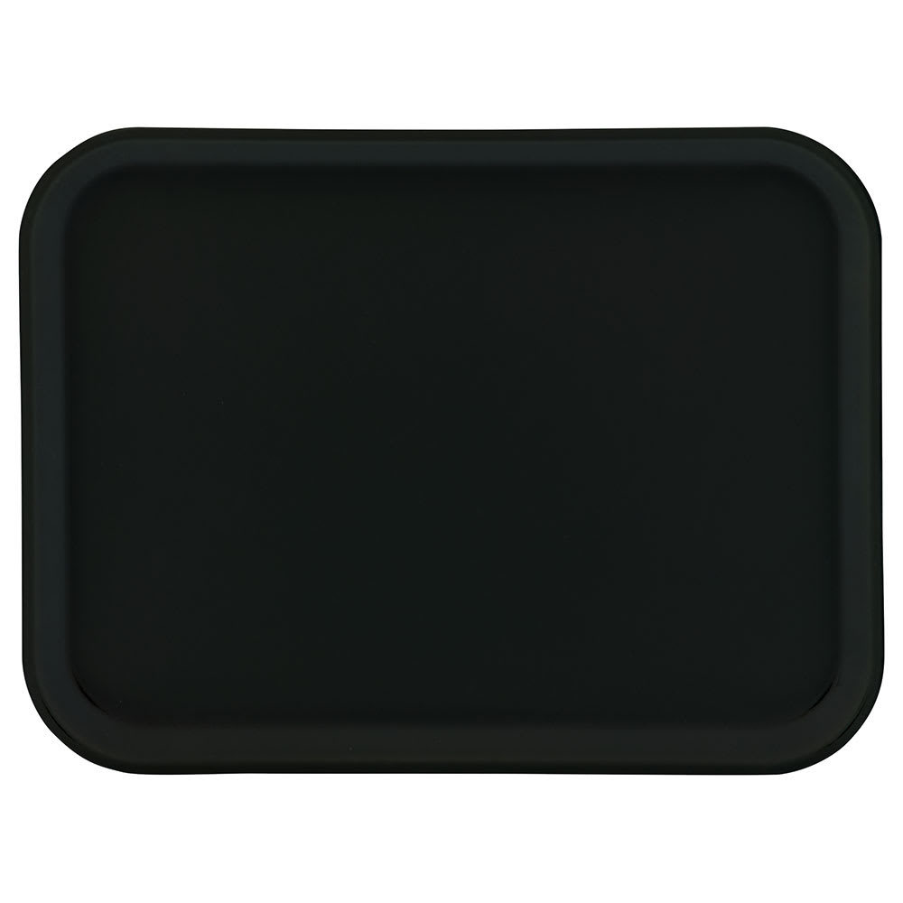 028-1410FG004 Fiberglass Cafeteria Tray - 13 3/4"L x 10 3/5" W, Black
