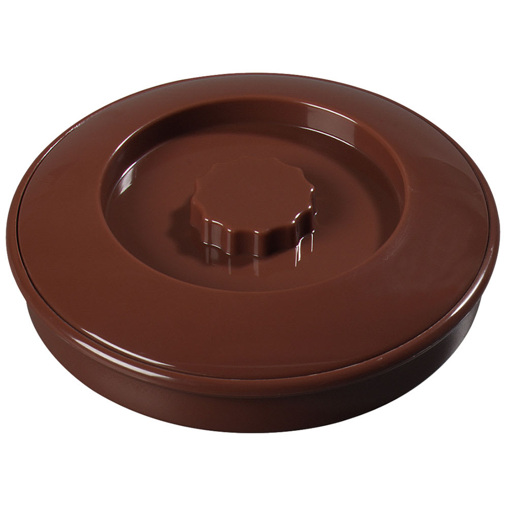 028-0475BR 7 1/2" Tortilla Server with Lid - Lenox Brown