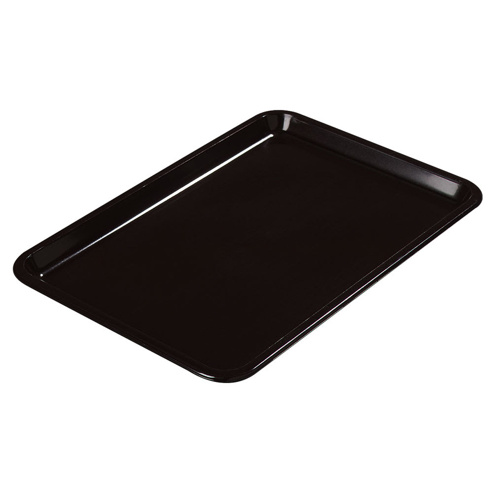 028-3022BK Rectangular Standard Tip Tray - 6 1/2" x 4 1/2", Black