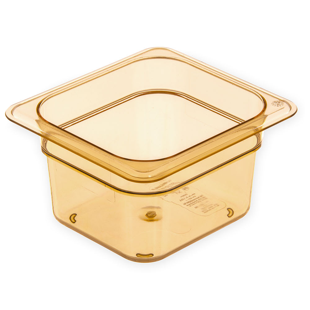 028-3088413 4"D Sixth Size High Temp Food Pan - Stackable
