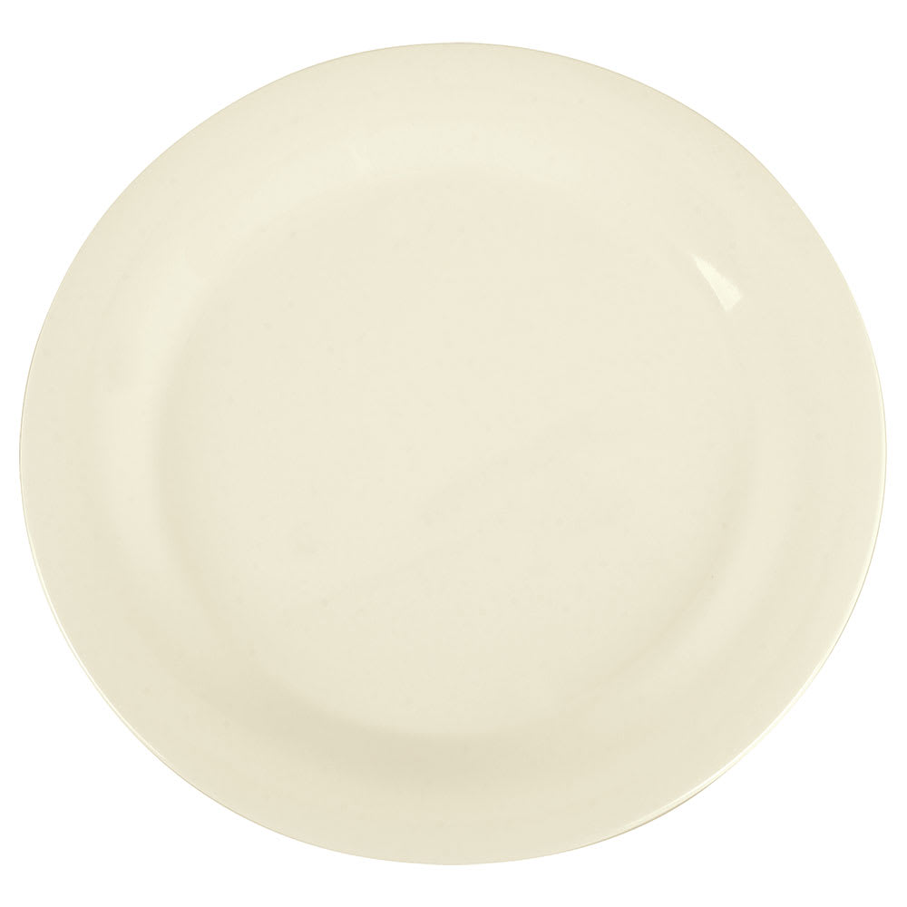 028-3300242 10 1/2" Round Melamine Dinner Plate, Bone