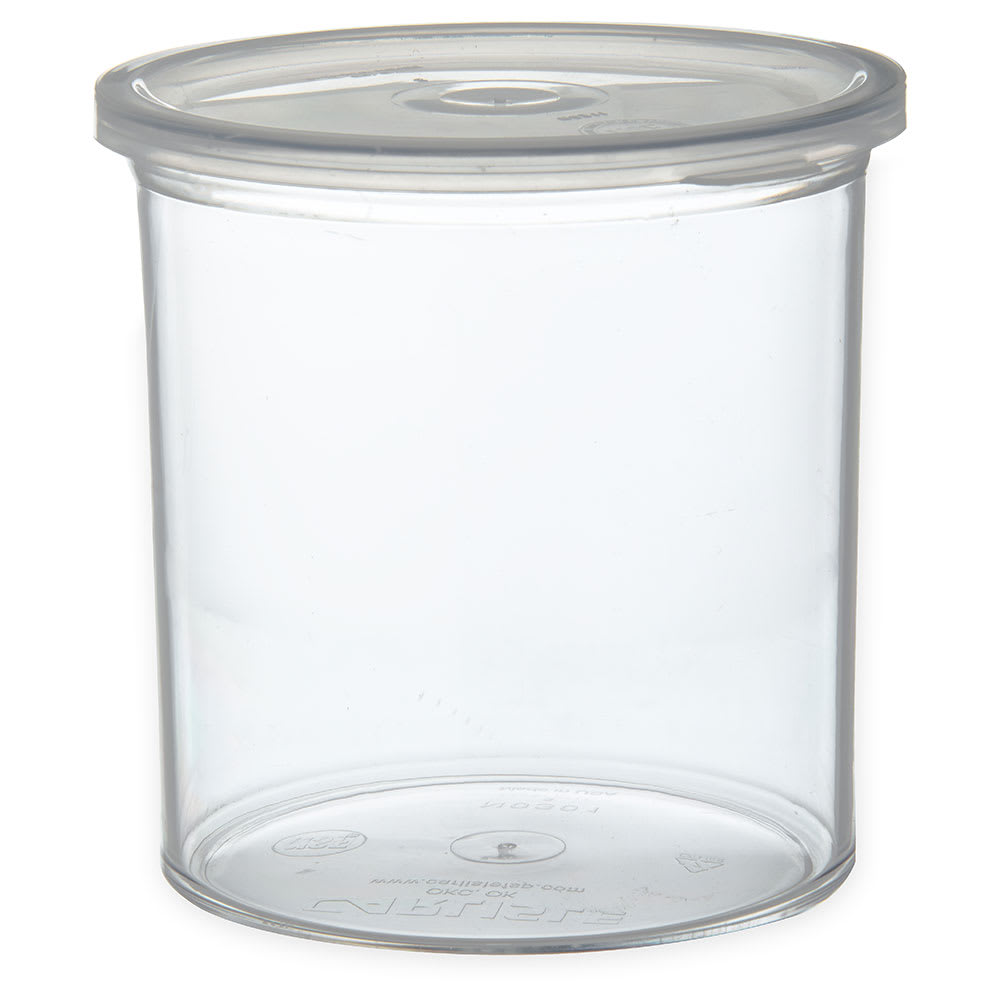 028-030107 1 1/5 qt Classic Salad Crock with Lid - Plastic, Clear