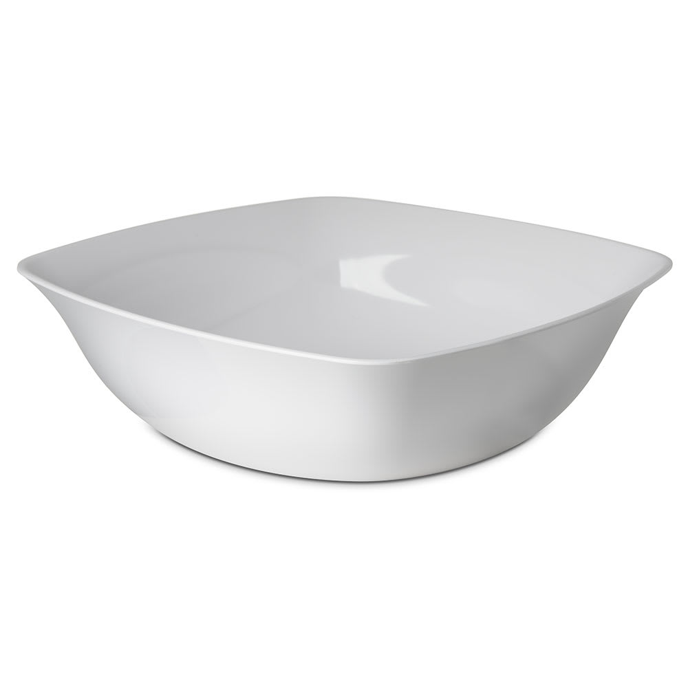 028-3336202 8 qt Square Melamine Bowl, White