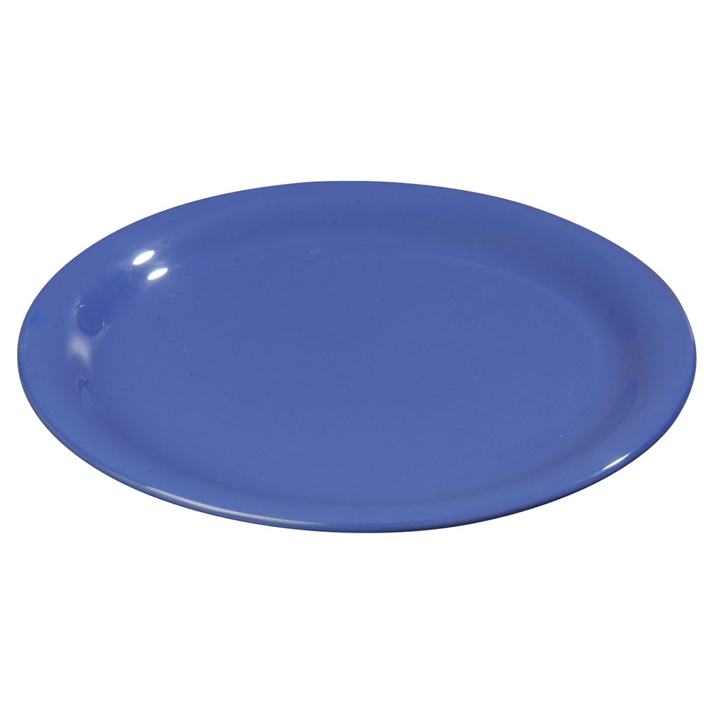 028-3300814 6 1/2" Round Melamine Pie Plate, Ocean Blue
