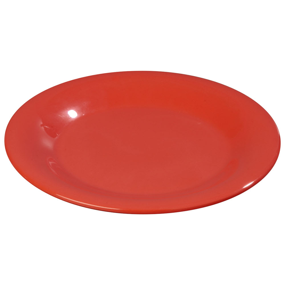 028-3301205 9" Round Melamine Dinner Plate, Red