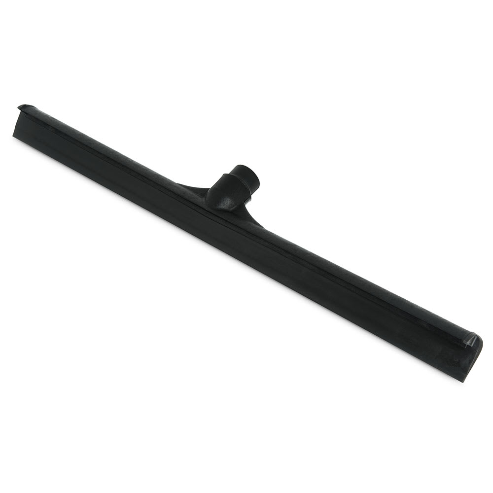 028-3656803 24" Floor Squeegee Head - Straight, Foam Rubber Blade, Black