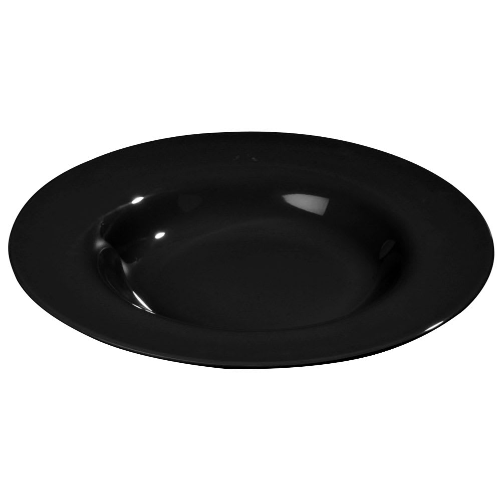 028-3303003 20 oz Round Melamine Salad/Pasta Bowl, Black