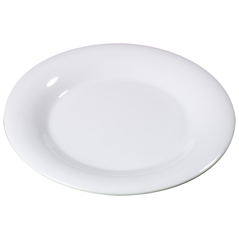 028-3302402 12" Round Melamine Dinner Plate, White