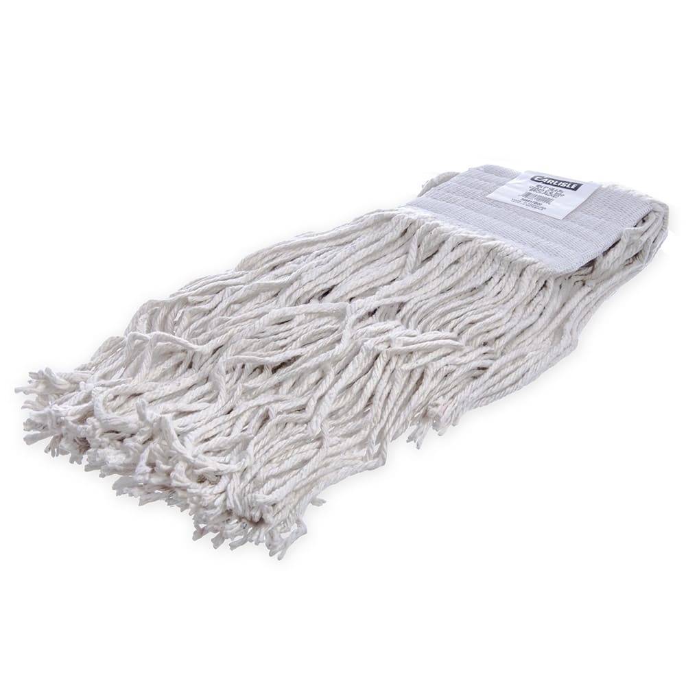 028-369817B00 Wet Mop Head - #24, Cut End, 4 Ply Cotton Yarn, White