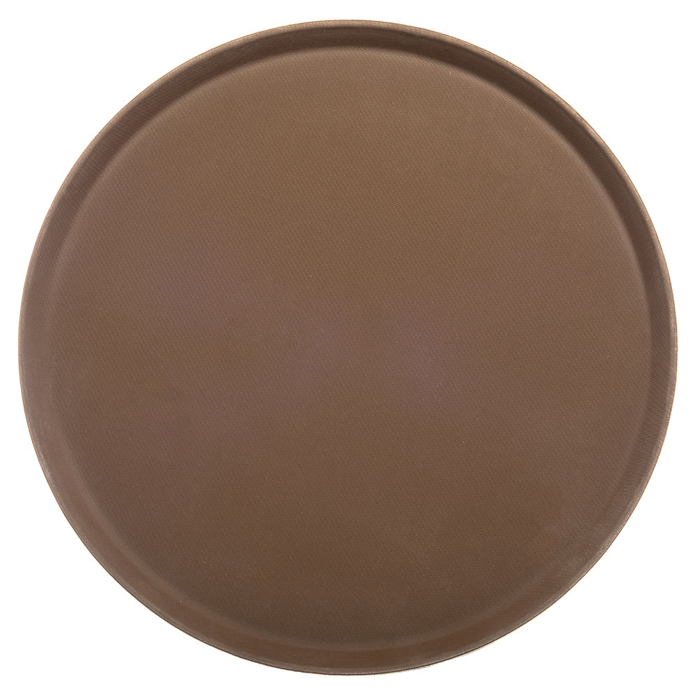 028-1600GRT 16" Round Serving Tray - Tan