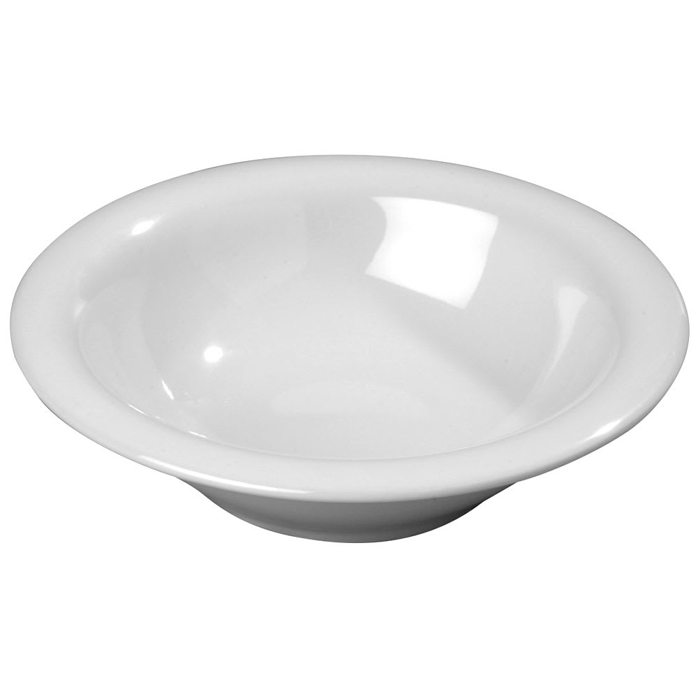 028-3303602 12 oz Round Melamine Bowl, White