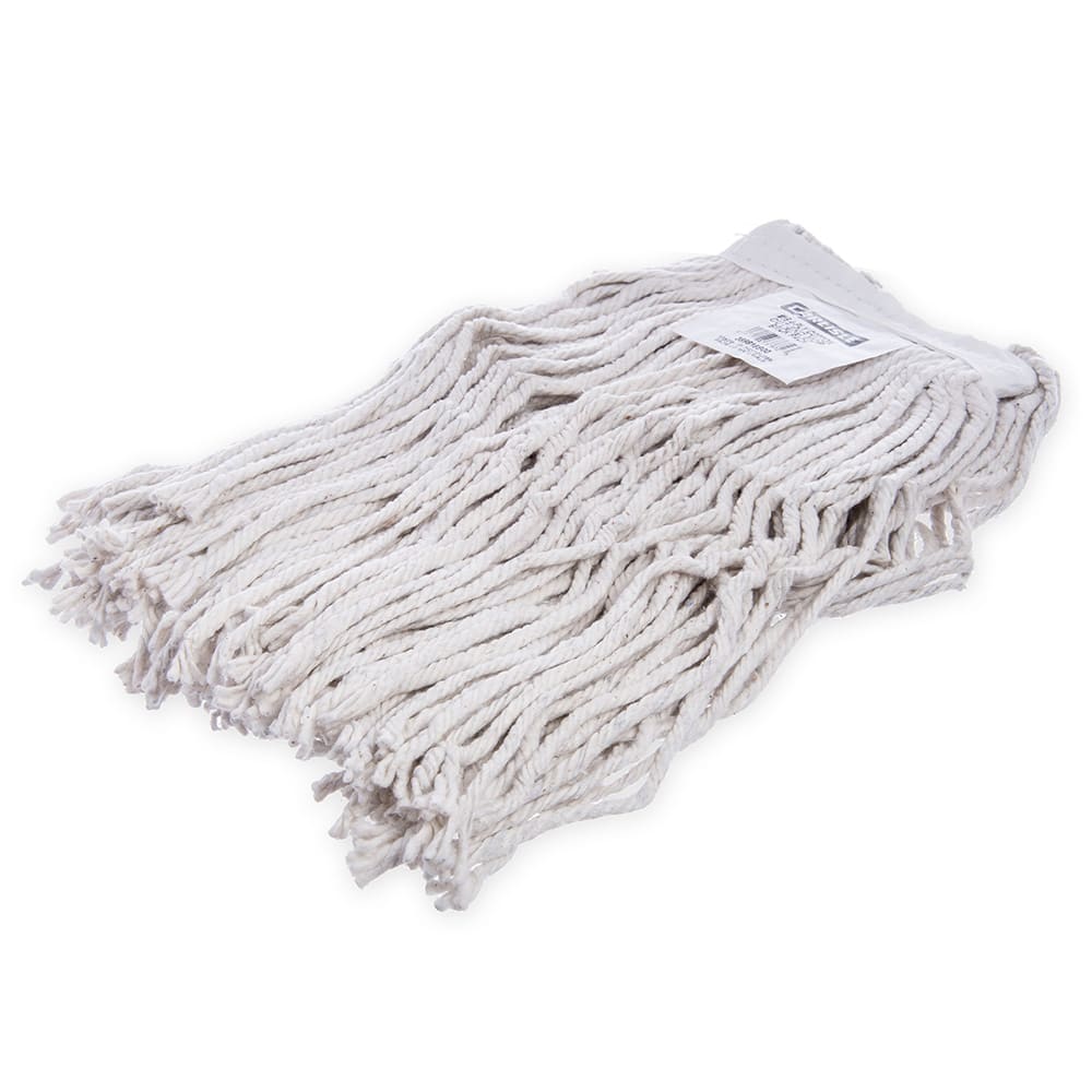 028-369816B00 Wet Mop Head - #16, Cut End, 4 Ply Natural Cotton Yarn, White