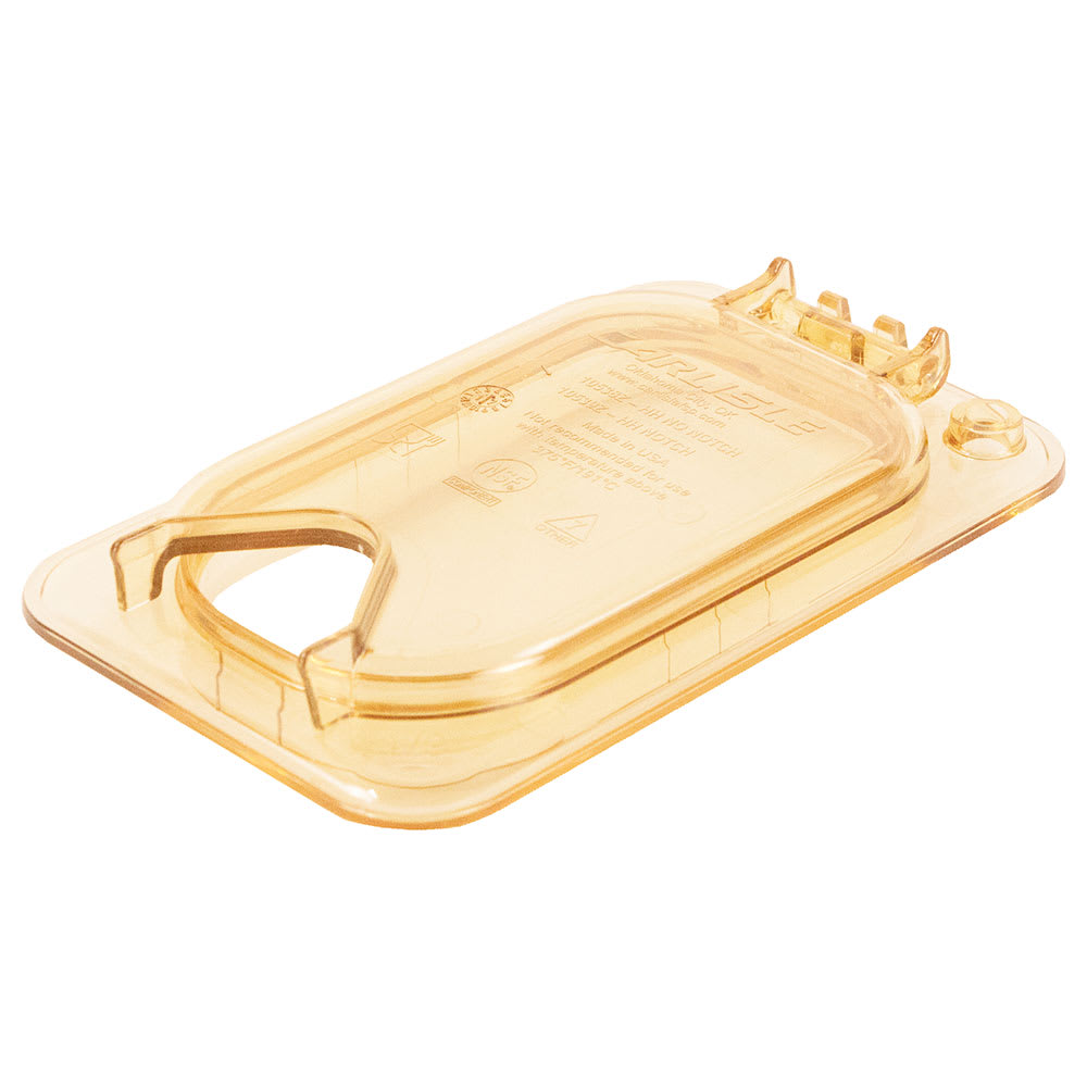 028-10539Z13 StorPlus™ EZ Access High Heat 1/9 Size Universal Lid, Amber