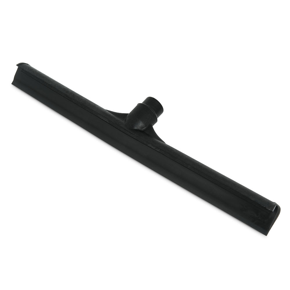 028-3656703 20" Floor Squeegee Head - Straight, Foam Rubber Blade, Black