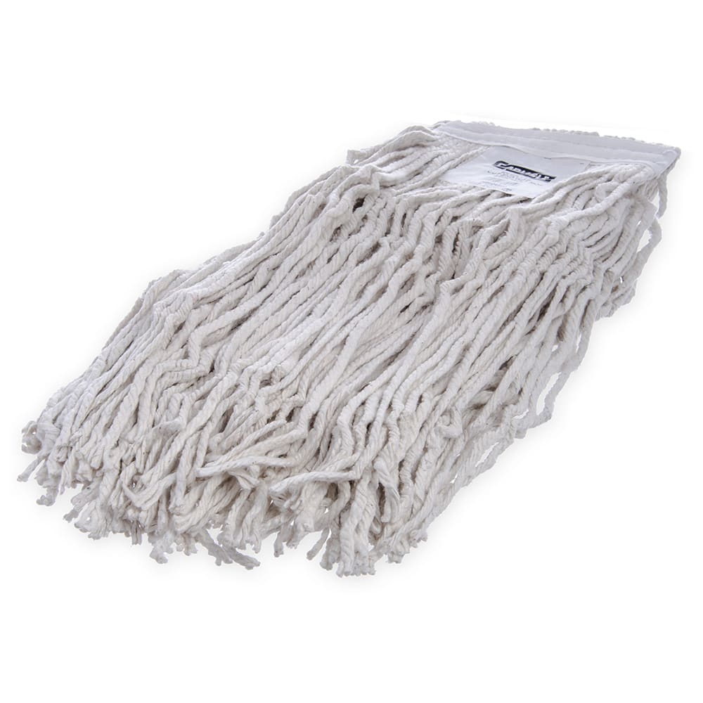 028-369824B00 Wet Mop Head - #24, Cut End, 4 Ply Natural Cotton Yarn, White