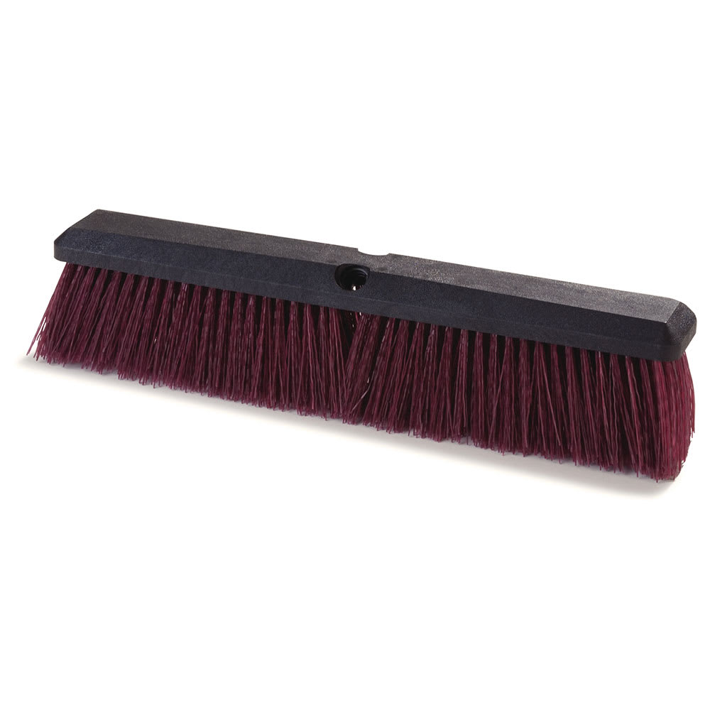 028-3620722400 24" Floor Sweep Head - 18" Foam Block, Polypropylene, Maroon