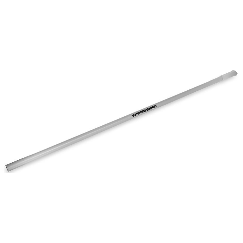 028-4023700 48" White Plastic Floor Drain Handle - Threaded, Bilingual Imprint