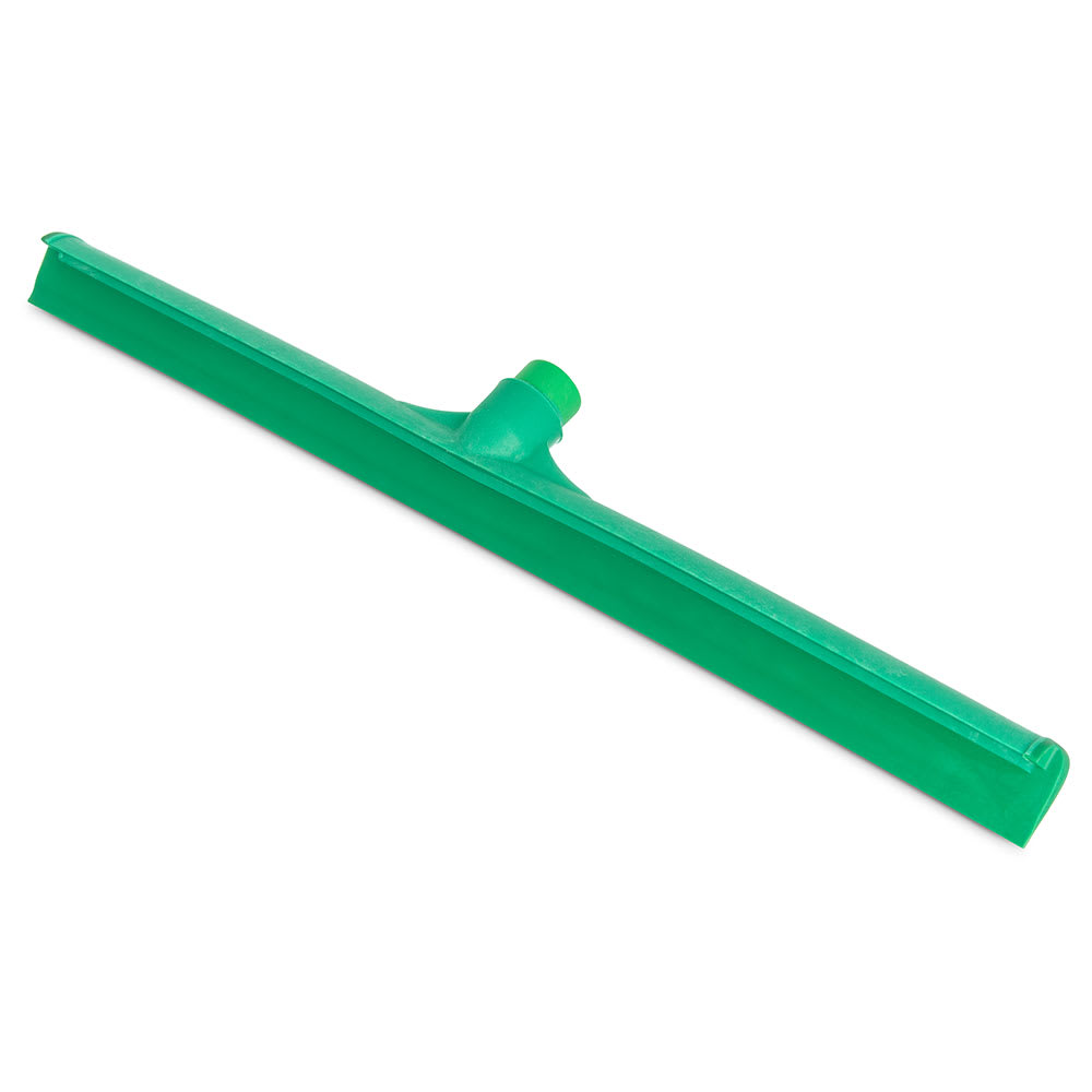 028-3656809 24" Floor Squeegee Head - Straight, Foam Rubber Blade, Green