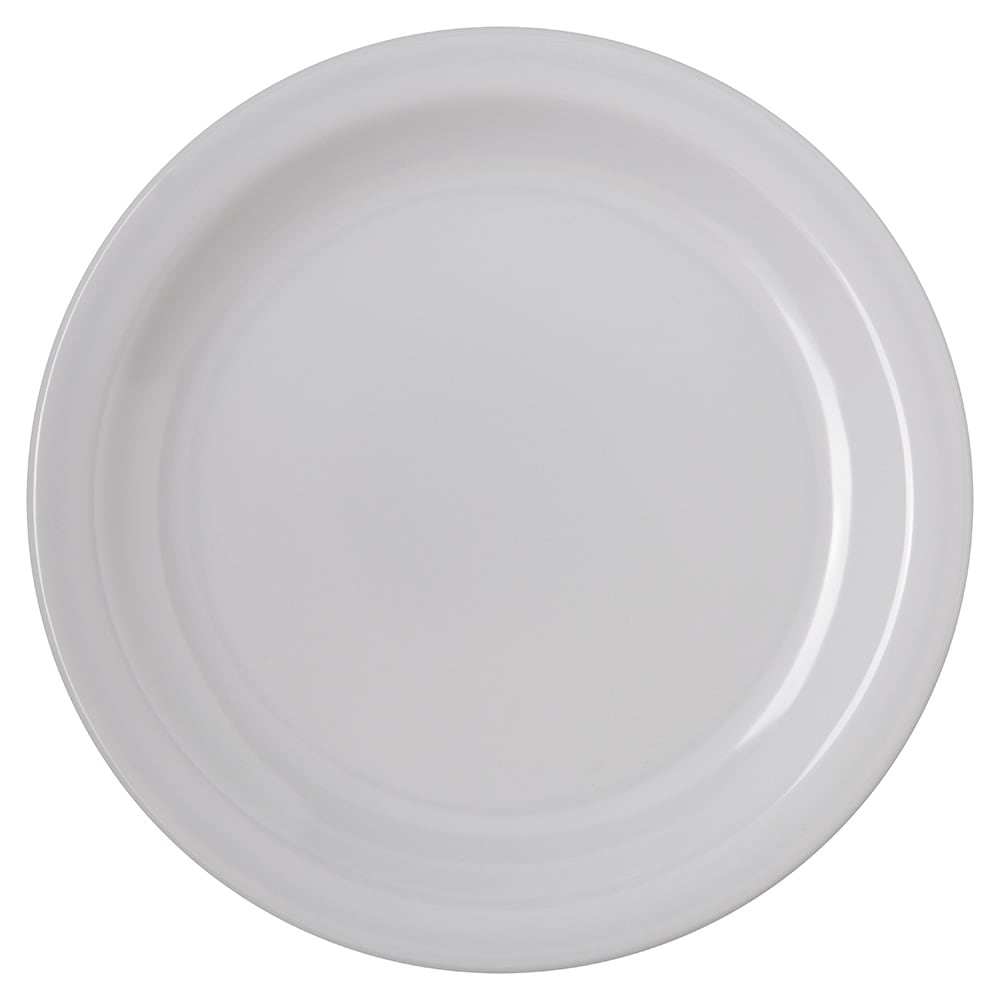 028-4350302 7 1/4" Round Melamine Salad Plate, White