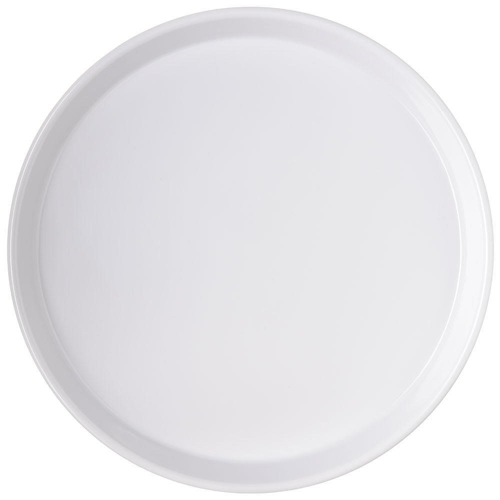 028-1300W 13" Round Bar Tray - White