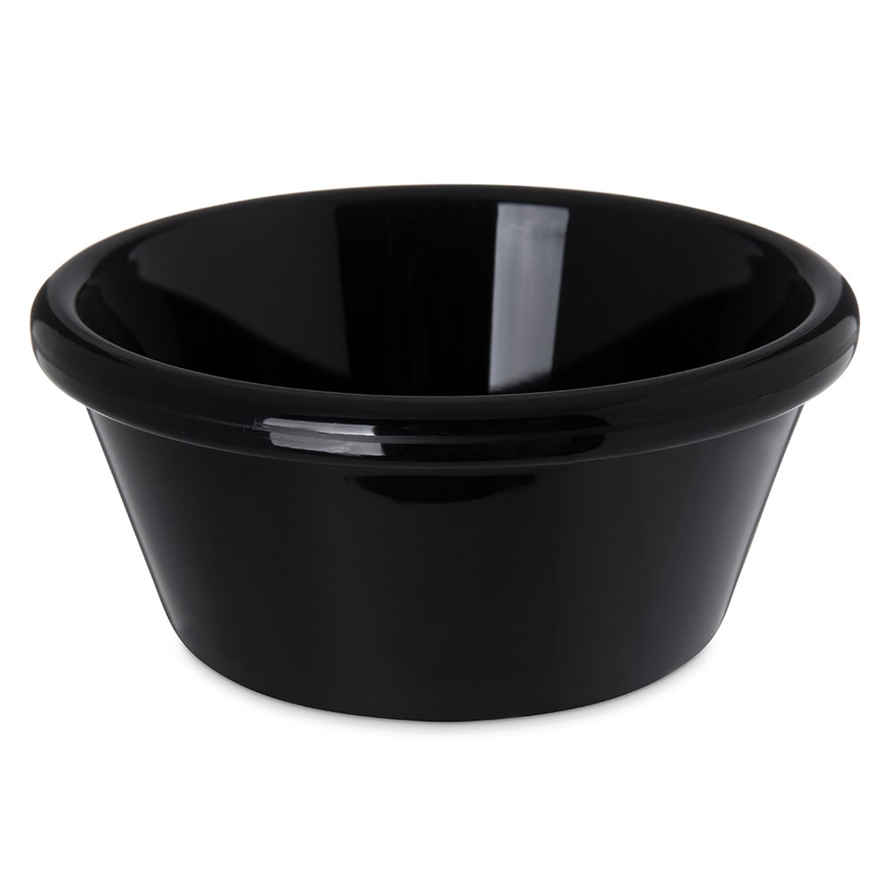 028-4312603 4" Round Ramekin w/ 6 oz Capacity, Smooth, Black